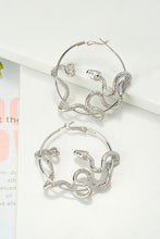 Load image into Gallery viewer, Snake hoop earrings