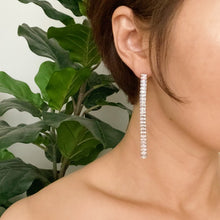 Load image into Gallery viewer, Tennis Drop Sparkly Earrings