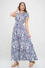 Load image into Gallery viewer, RENEE C Printed Smocked Waist Maxi Dress