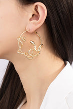 Load image into Gallery viewer, Snake hoop earrings