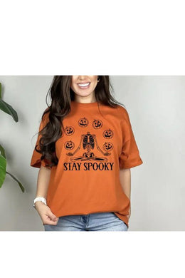 Stay Spooky Pumpkin Head Graphic Tee