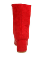 Load image into Gallery viewer, Desire Suede Back Panel High Ankle Boots