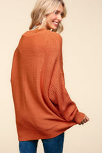 Load image into Gallery viewer, Haptics Full Size Side Slit Texture Asymmetric Sweater