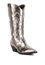 Load image into Gallery viewer, Cowby Metallic Faux Leather Cowboy Boots