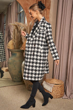 Load image into Gallery viewer, Textured Knit Tweed Double Button Coat Jacket