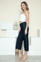 Load image into Gallery viewer, Judy Blue Full Size Side Seam Braid Detail Crop Wide Leg Jeans