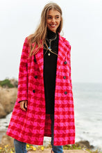 Load image into Gallery viewer, Textured Knit Tweed Double Button Coat Jacket