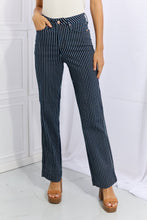 Load image into Gallery viewer, Judy Blue Cassidy Full Size High Waisted Tummy Control Striped Straight Jeans