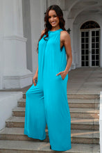 Load image into Gallery viewer, Double Take Full Size Tie Back Cutout Sleeveless Jumpsuit