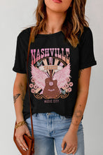 Load image into Gallery viewer, NASHVILLE TENNESSEE MUSIC CITY Graphic Round Neck Tee
