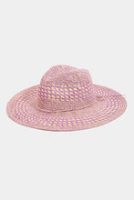 Load image into Gallery viewer, Fame Checkered Straw Weave Sun Hat
