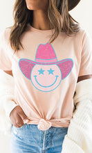 Load image into Gallery viewer, Star Cowboy Smiley Distressed Graphic Tee