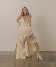 Load image into Gallery viewer, OASIS SOCIETY Serena - Studded Raffia Slide Heel Sandal