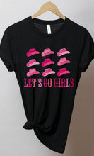 Load image into Gallery viewer, Lets Go Girls Cowgirl Graphic Tee PLUS