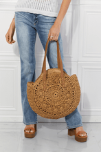 Load image into Gallery viewer, Justin Taylor C&#39;est La Vie Crochet Handbag in Caramel
