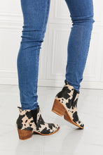 Load image into Gallery viewer, MMShoes Back At It Point Toe Bootie in Beige Cow Print