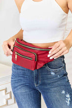 Load image into Gallery viewer, Fame Triple Pocket Nylon Fanny Pack