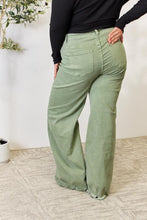 Load image into Gallery viewer, RISEN Full Size Raw Hem Wide-Leg Jeans