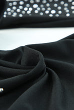 Load image into Gallery viewer, Rhinestone Round Neck Long Sleeve Bodysuit