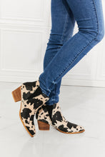 Load image into Gallery viewer, MMShoes Back At It Point Toe Bootie in Beige Cow Print