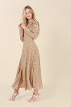 Load image into Gallery viewer, Fit and Flare floral maxi dress