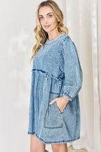 Load image into Gallery viewer, HEYSON Full Size Oversized Denim Babydoll Dress